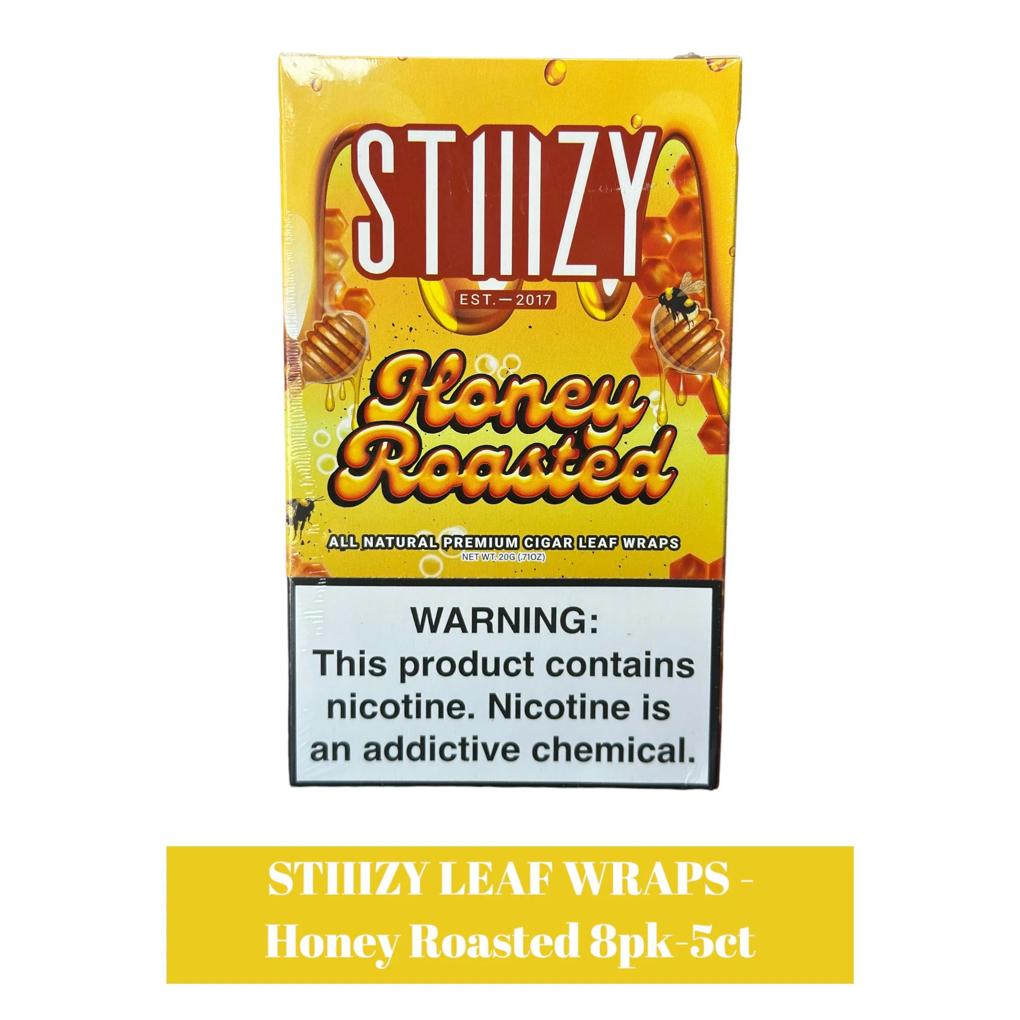 STIIIZY LEAF WRAPS - Golden 8pk-5ct - Image 3