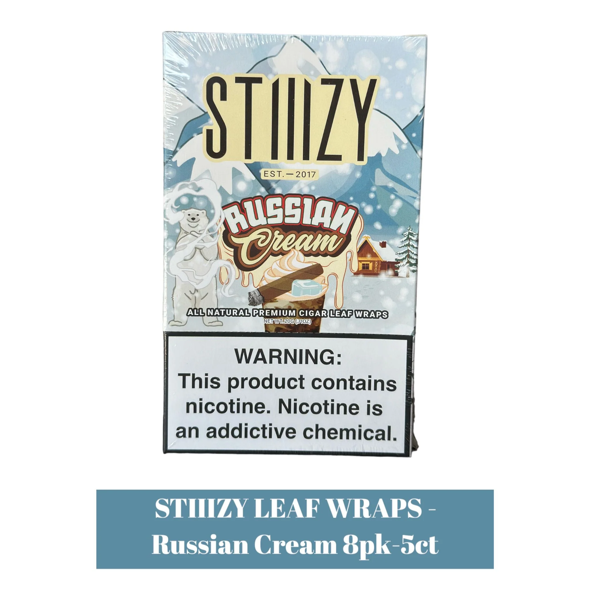 STIIIZY LEAF WRAPS - Golden 8pk-5ct - Image 5