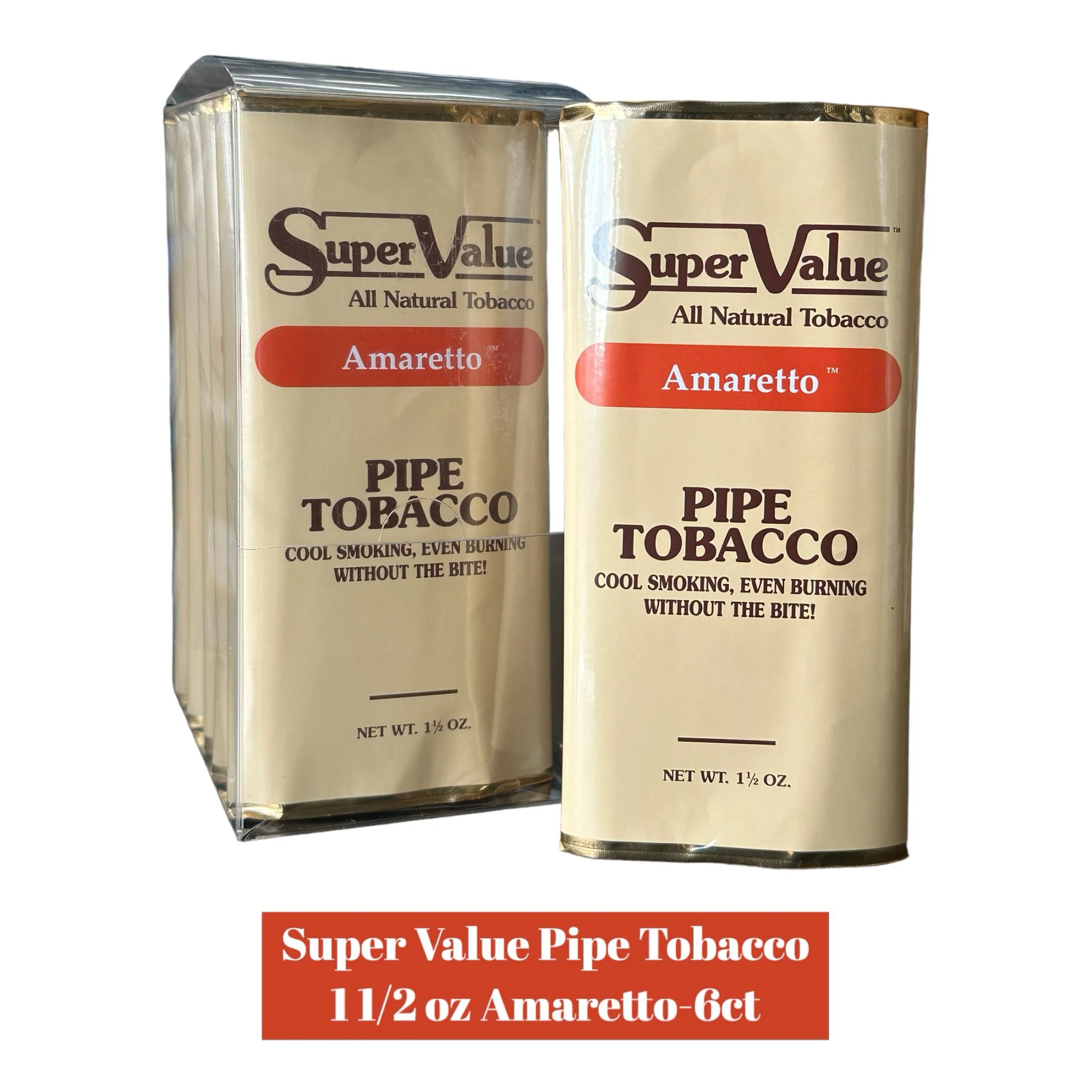 Super Value Pipe Tobacco 1.5 oz -6ct - Image 2