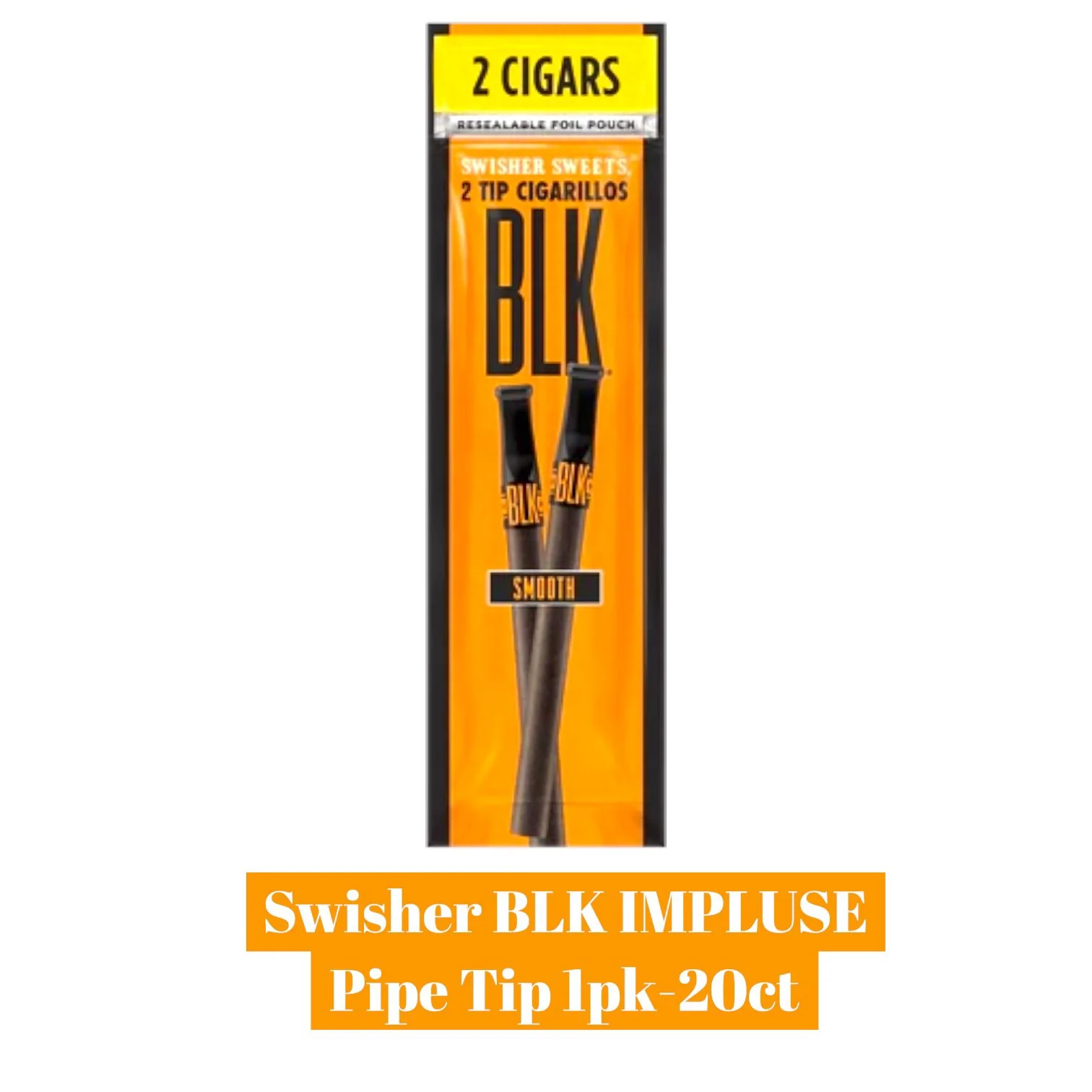 Swisher BLK IMPLUSE Pipe Tip 1pk -20ct - Image 2