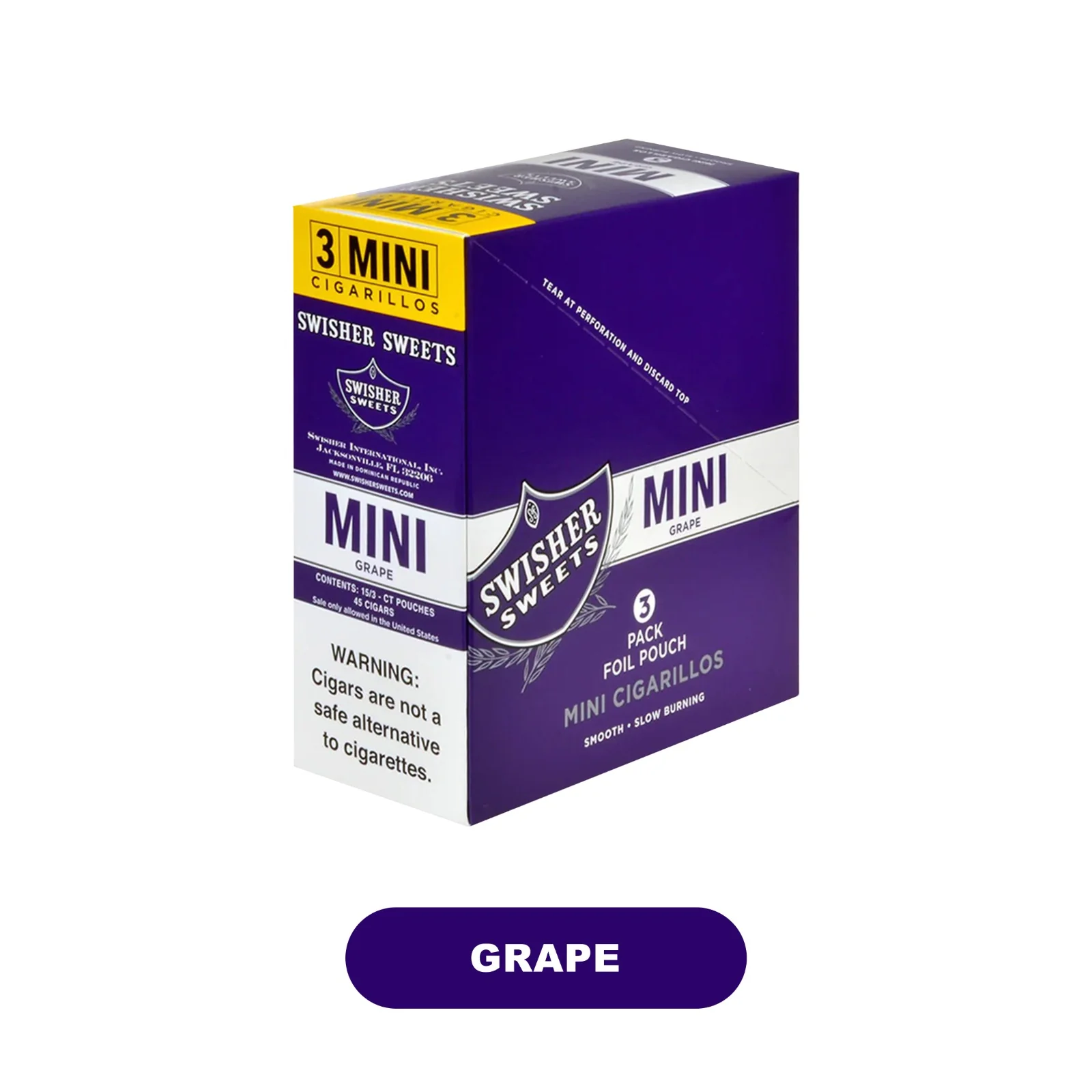 Swisher Mini Pouch 3pk Display- 15ct - Image 4