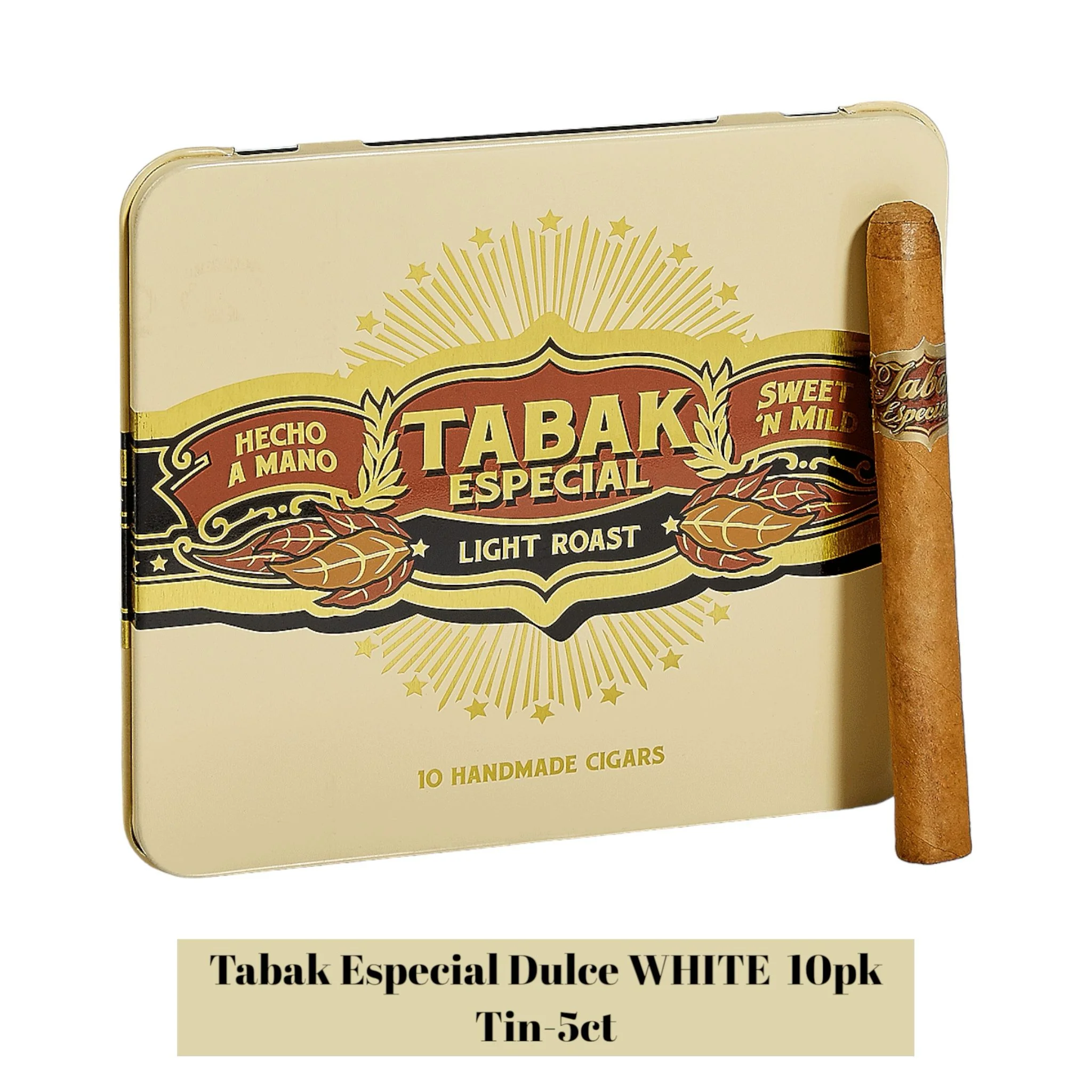 Tabak Especial Dulce WHITE  10pk Tin-5ct - Image 2