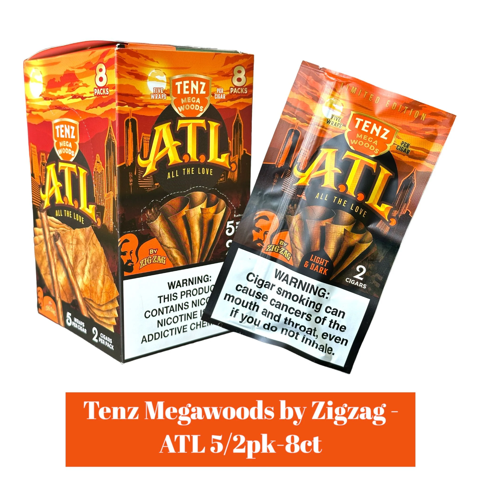 Tenz Megawoods By Zig Zag 5/2pk -8ct - Image 2