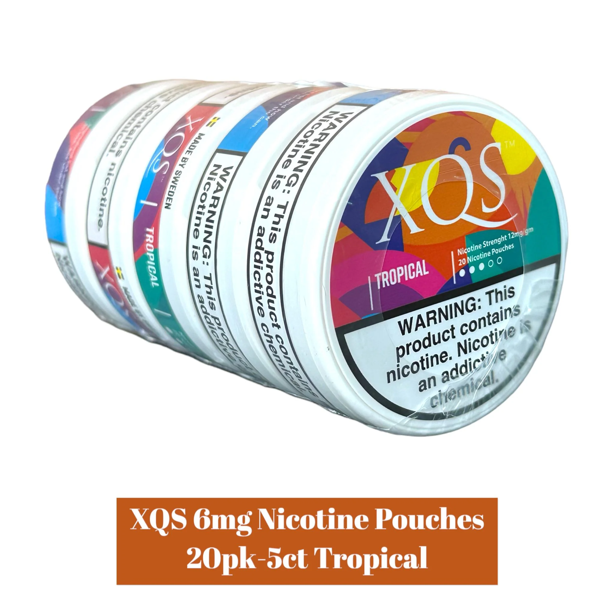 XQS Nicotine Pouches 6mg 20pk- 5ct - Image 5