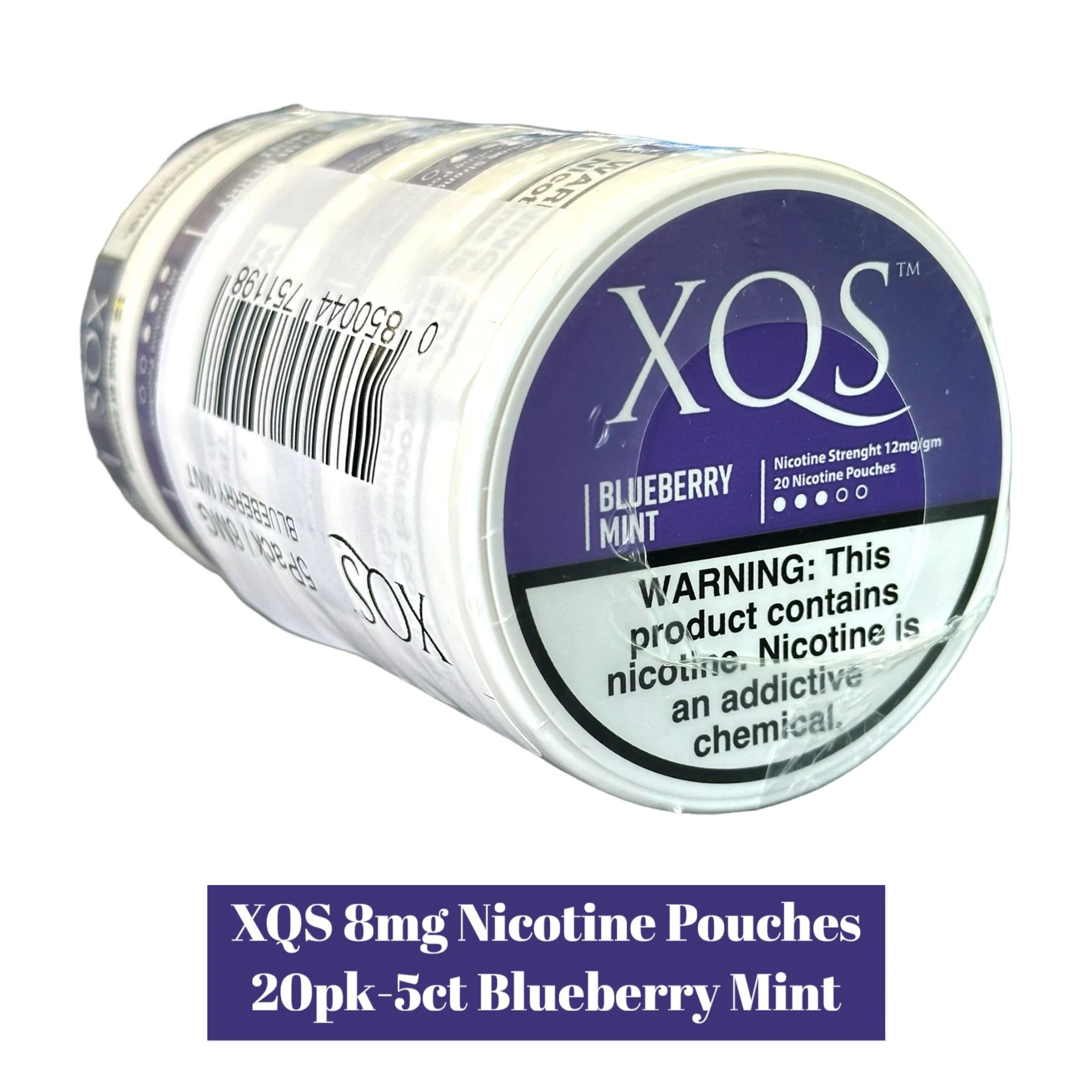 XQS Nicotine Pouches 8mg 20pk- 5ct - Image 5