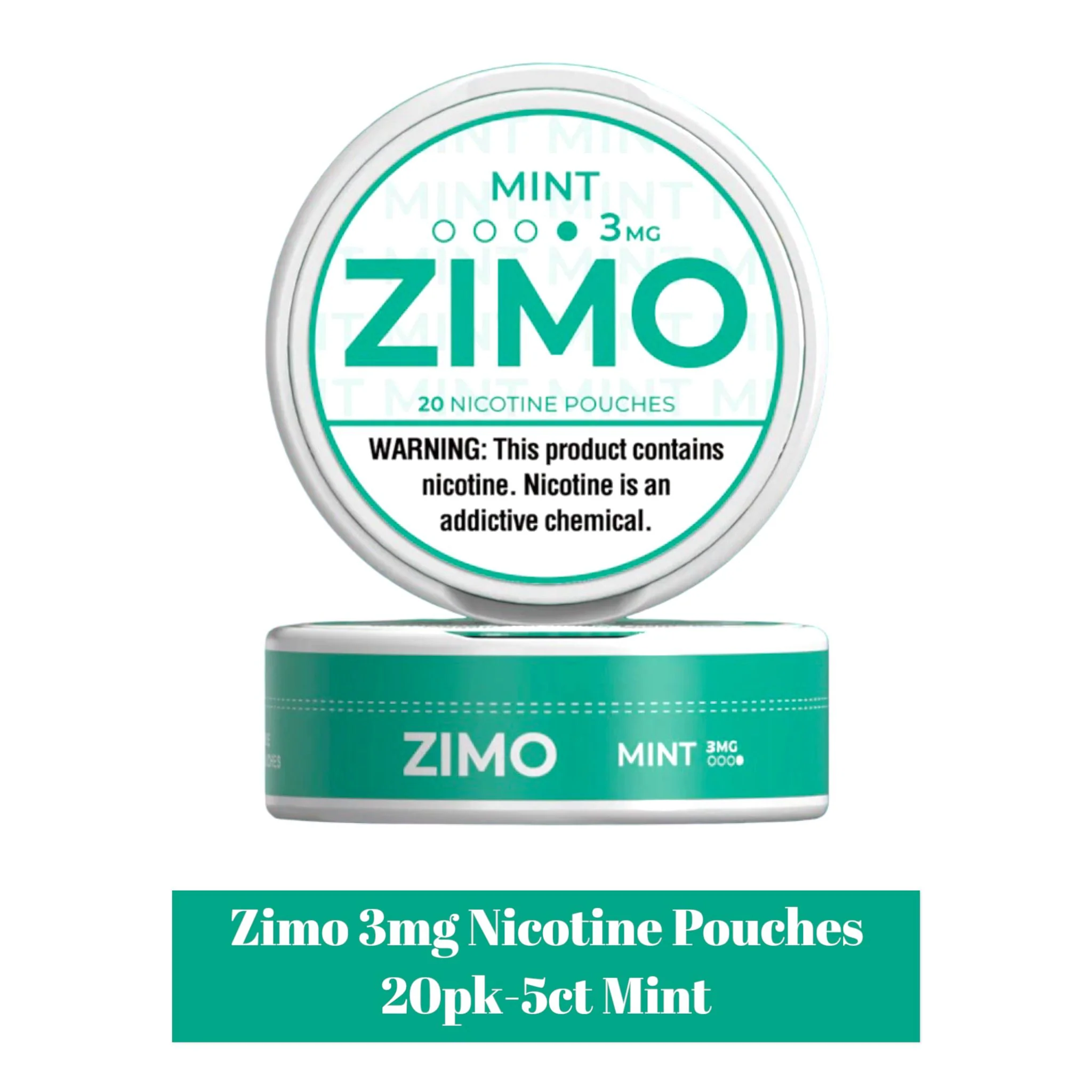 Zimo 3mg Nicotine Pouches 20pk -5ct - Image 3