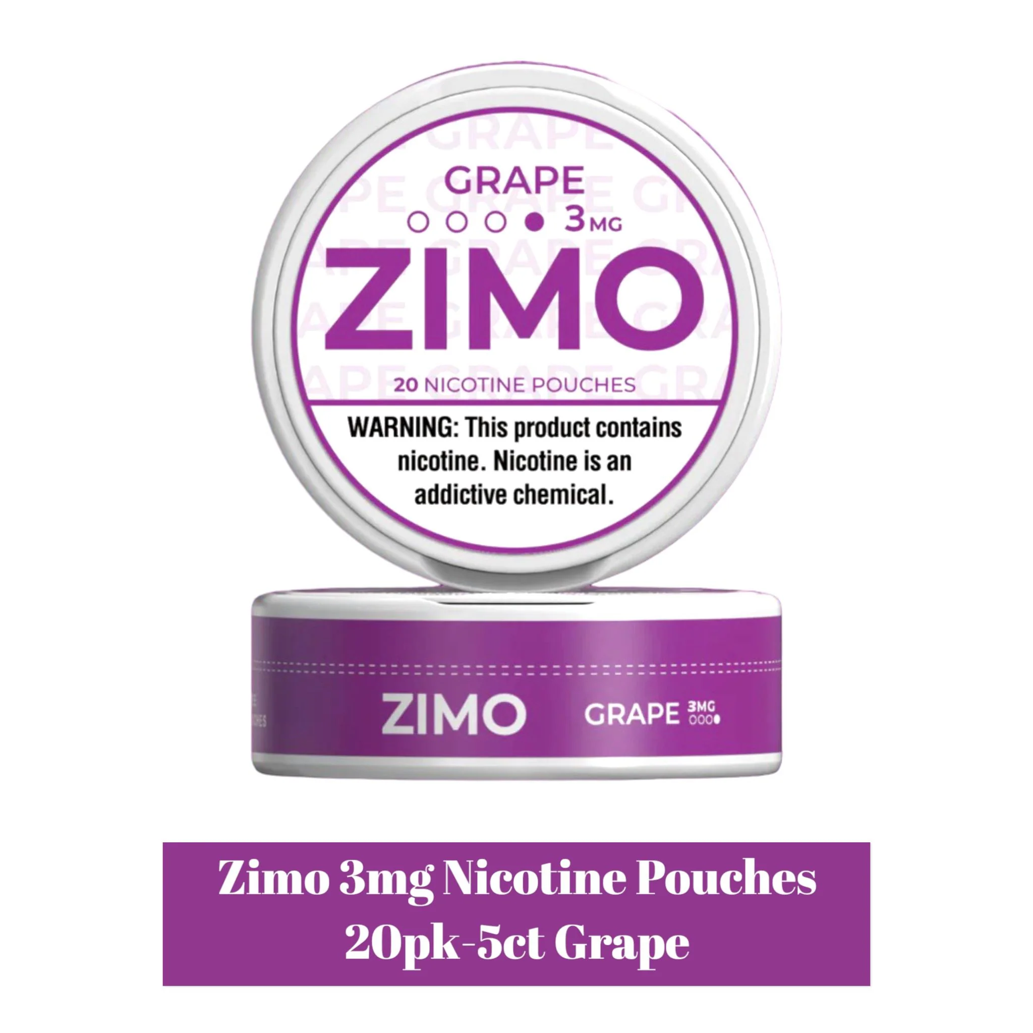 Zimo 3mg Nicotine Pouches 20pk -5ct - Image 7